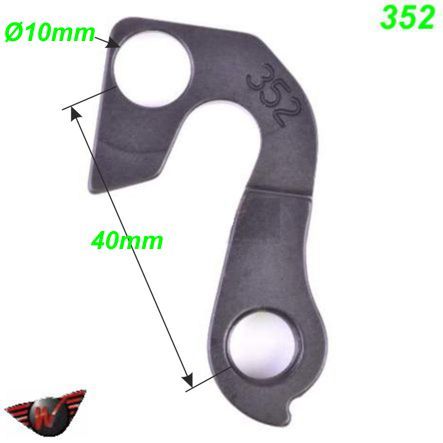 Ausfallende Schaltauge CNC Wheels 352 GT Bicycles