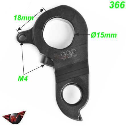 Ausfallende Schaltauge CNC Wheels 366 Scott