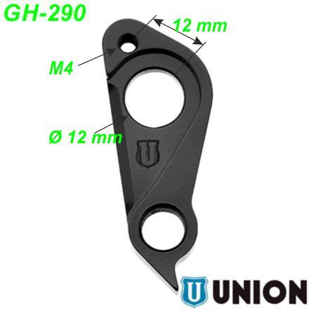 Ausfallende Schaltauge GH-290 Union Focus