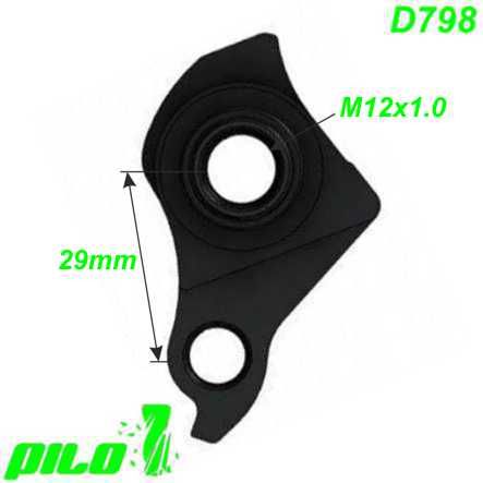 Ausfallende Schaltauge CNC Pilo D798 GH-399 Canyon Santa Cruz Specialized Trek YT