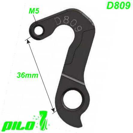 Ausfallenden Schaltaugen GH-276 CNC Pilo D809 Scott