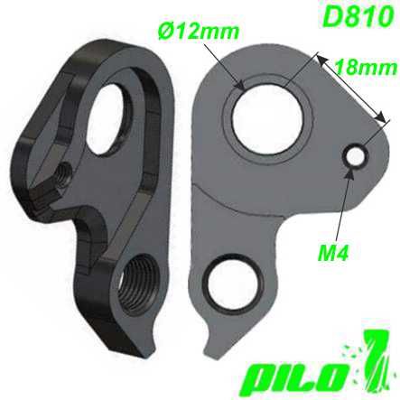 Ausfallende Schaltauge CNC Pilo D810 Ghost