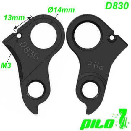 Ausfallende Schaltauge CNC Pilo D830 GH-311 Cube