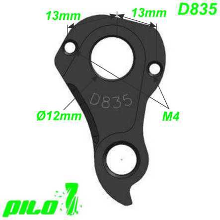 Ausfallenden Schaltaugen CNC Pilo D835 Scott