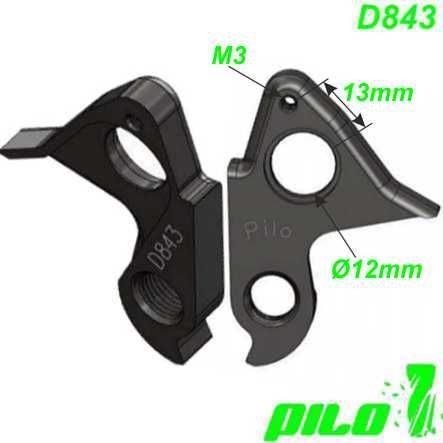 Ausfallende Schaltauge CNC Pilo D843 BMC