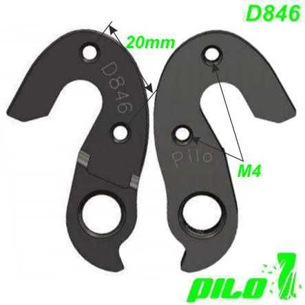 Ausfallende Schaltauge CNC Pilo D846 Cube