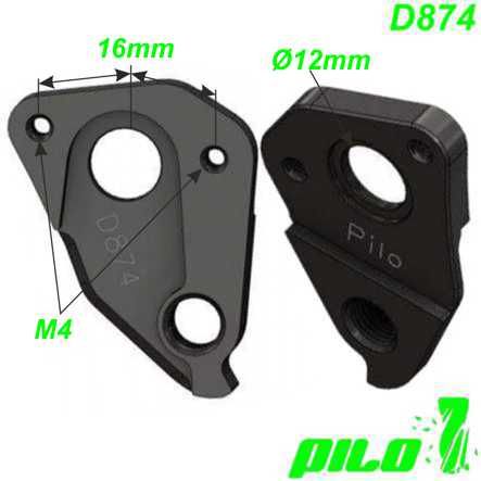 Ausfallende Schaltauge CNC Pilo D874 Ghost Lapierre