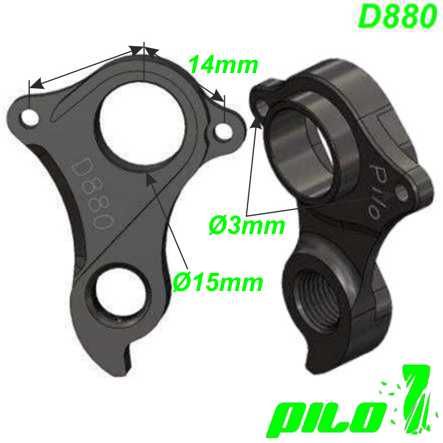 Ausfallende Schaltauge CNC Pilo D880 Cannondale