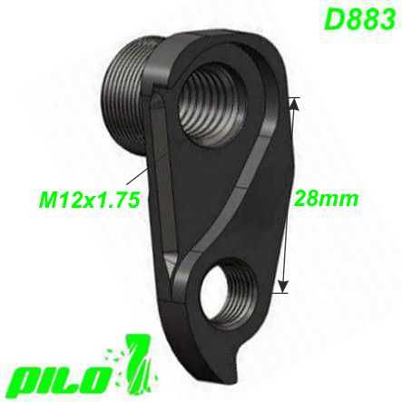 Ausfallende Schaltauge CNC Pilo D883 Norco