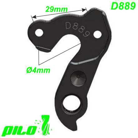 Ausfallende Schaltauge CNC Pilo D889 Simplon