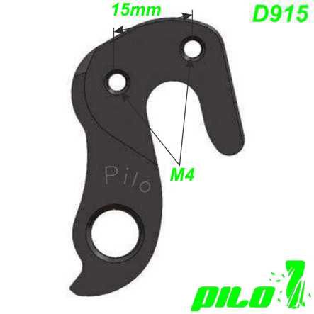 Ausfallende Schaltauge CNC Pilo D915 Centurion