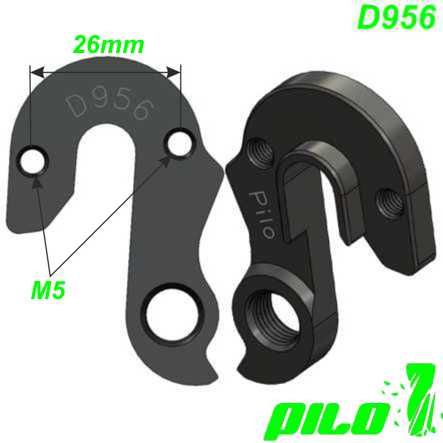 Ausfallende Schaltauge GH-263 CNC Pilo D956 Bulls Rotwild