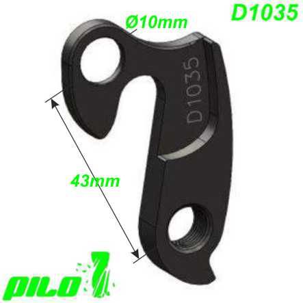 Ausfallende Schaltauge CNC Pilo D1035 Felt