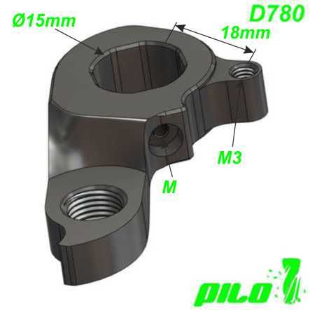 Ausfallende Schaltauge CNC Pilo D780 Scott