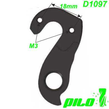 Ausfallende Schaltauge CNC Pilo D1097 Wheeler