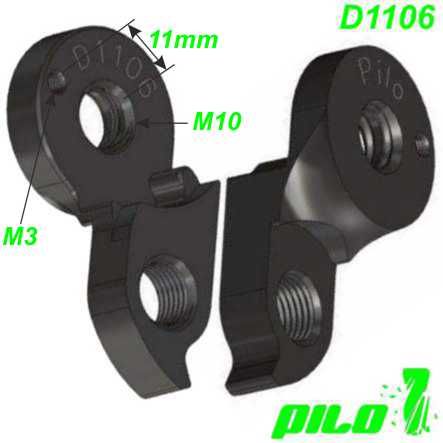 Ausfallende Schaltauge CNC Pilo D1106 Ghost Kuota