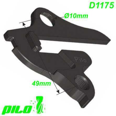 Ausfallende Schaltauge CNC Pilo D1175 Ghost