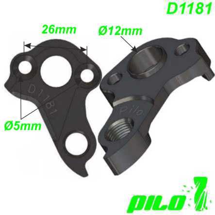 Ausfallende Schaltauge CNC Pilo D1181 GT Bicycles