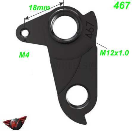 Ausfallende Schaltauge CNC Wheels 467 Canyon