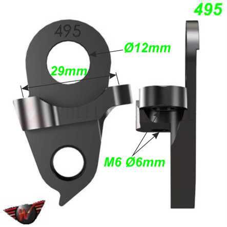 Ausfallende Schaltauge CNC Wheels 495 Specialized