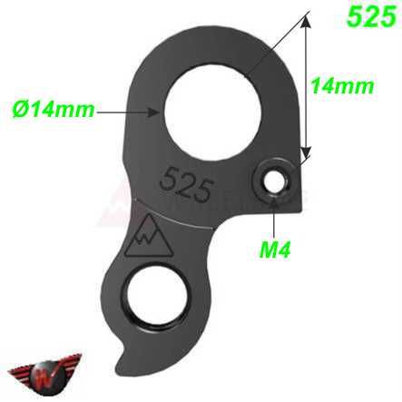 Ausfallende Schaltauge CNC Wheels 525 Canyon