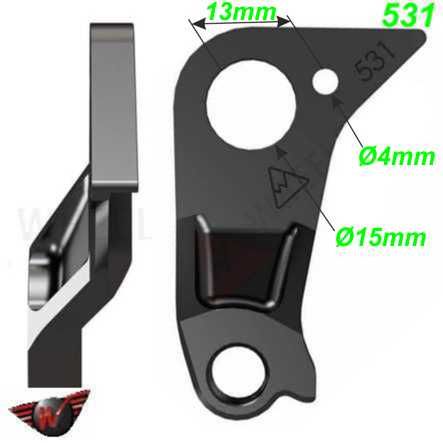 Ausfallende Schaltauge CNC Wheels 531 Canyon