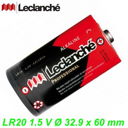 Batterie LR20 1.5 V Ø 32.9 x 60 mm Leclanché ALKALI PRO inkl. Entsorgungsgebühr