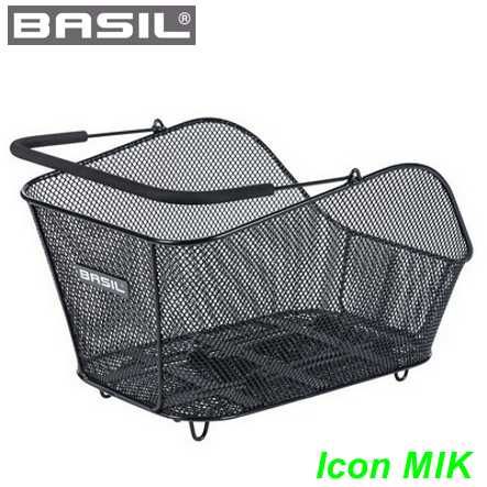 Basil MIK Einkaufskorb Icon 45x31x25cm schwarz engmaschig 27 Lt