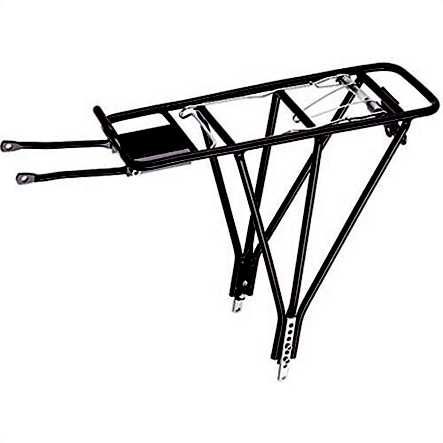 Gepäckträger 26 - 28 alu schwarz - 25 Kg Restbestand