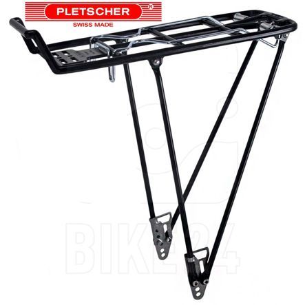 Pletscher Gepäckträger Athlete 20 4-B schwarz verstellbar a/Oesen