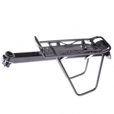 Gepäckträger auf Sattelst. m. Federkl. schwarz max. 10 kg