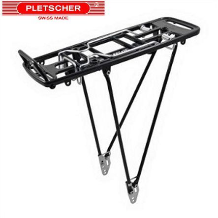 Pletscher Gepäckträger Inova 26/28 schwarz verstellbar a/Oesen