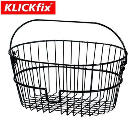 KlickFix Korb oval grobmaschig schwarz