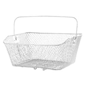 Korb mit Tragbügel feinmaschig weiss 40x29x18