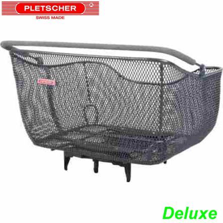 Pletscher Korb m/Bügel Deluxe mit 3-Punkte Ad. anthrazit (400x240x190mm)