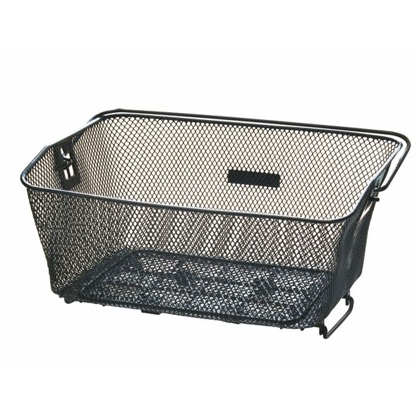 Korb engmaschig mit Klemmbefestigung schwarz 435x300x170 mm