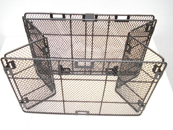 Korb klappbar schwarz feinmaschig