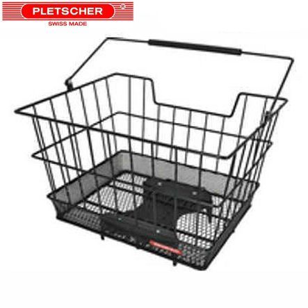 Pletscher Korb Flash schwarz inkl. 3-P-Adapt. grobmasch. Korp. feinmasch. Boden