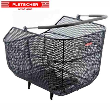 Pletscher Korb Deluxe XXL feinmaschig schwarz inkl. 3-P-Adapt. (400x360x260mm)
