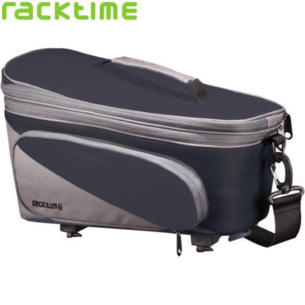 Racktime Gepäckträgertasche Talis plus mit Schultergurt inkl. Snap-it Adapter schwarz/grau