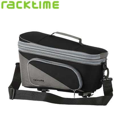 Racktime Gepäckträgertasche Talis plus 2.0 mit Schultergurt inkl. Snap-it Adapter schwarz/grau
