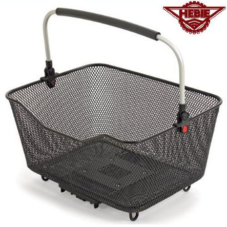 Korb HEBIE inkl. Quicksnap Adapter feinmaschig schwarz Glide-Sys.