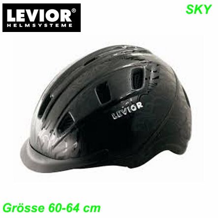 Helm LEVIOR Sky schwarz Grösse XXL 60-64 cm Restbestand