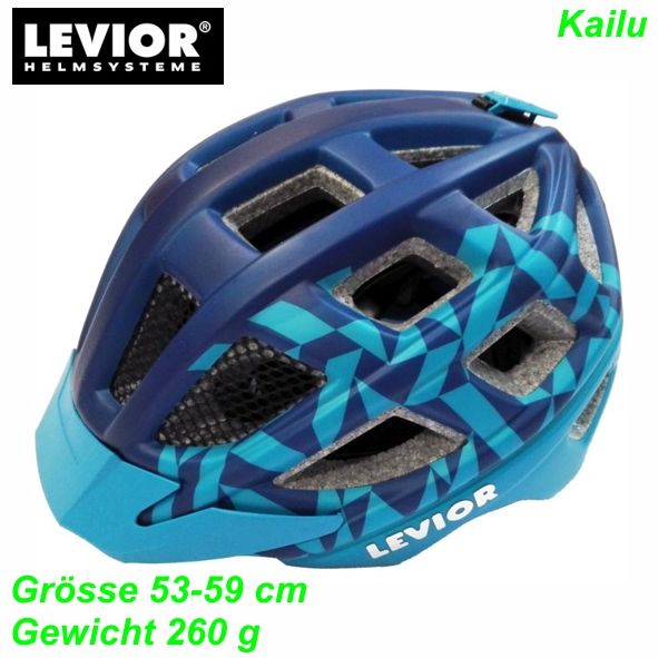 Helm LEVIOR Kailu blau matt Grösse M 53-59 cm