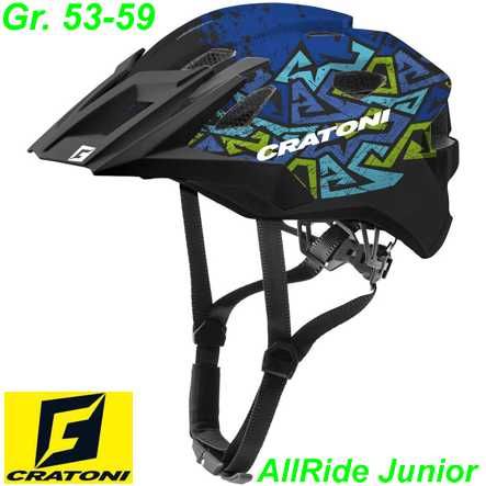 Fahrradhelm Cratoni AllRide JR.(MTB) wild/blau matt Gr. Uni (53-59cm)