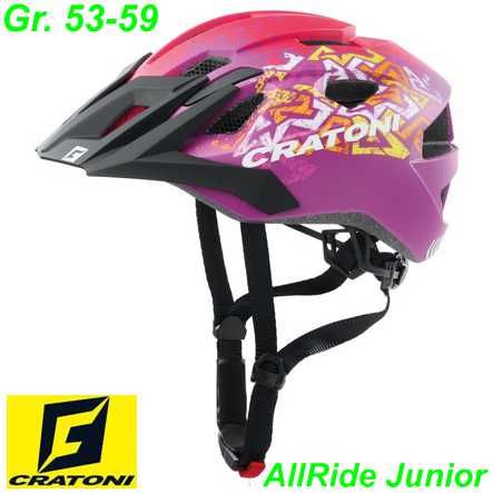 Fahrradhelm Cratoni AllRide JR.(MTB) wild/pink matt Gr. Uni (53-59cm)