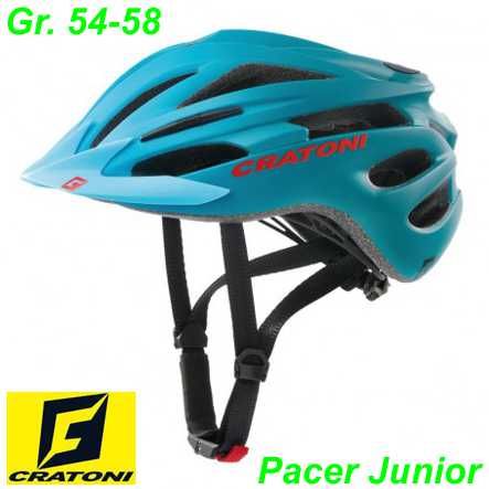 Fahrradhelm Cratoni Pacer Junior blau/petrol matt Gr. S/M (54-58cm)