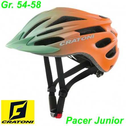 Fahrradhelm Cratoni Pacer Junior khaki/orange matt Gr. S/M (54-58cm)