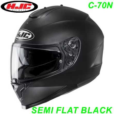 Integralhelm HJC C-70N Solid SEMI FLAT BLACK Gr. S 55/56