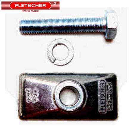 Pletscher Ständer Halteplatte 2 Montage  M10 x 55 Set